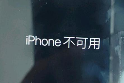 太原苹果服务网点分享锁屏界面显示“iPhone 不可用”如何解决 